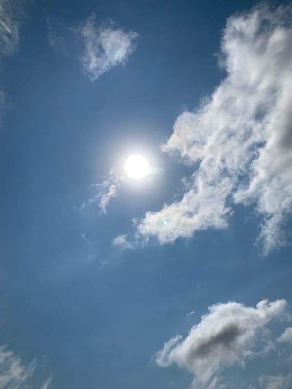 Sun and sky over Khazar Raion, multiple angles