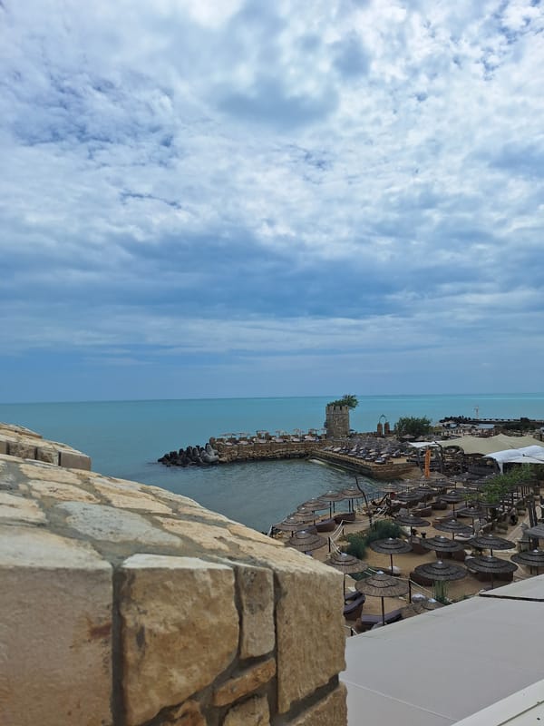 Coastal scenes and stone sculptures documented in Varna, Bulgaria