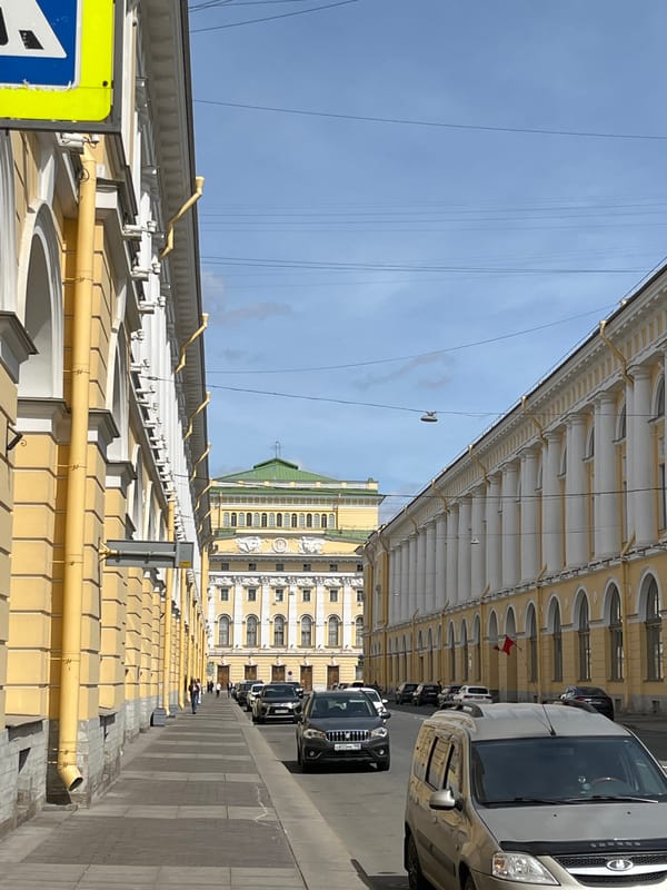Tourist captures morning streetscapes across historic Saint Petersburg