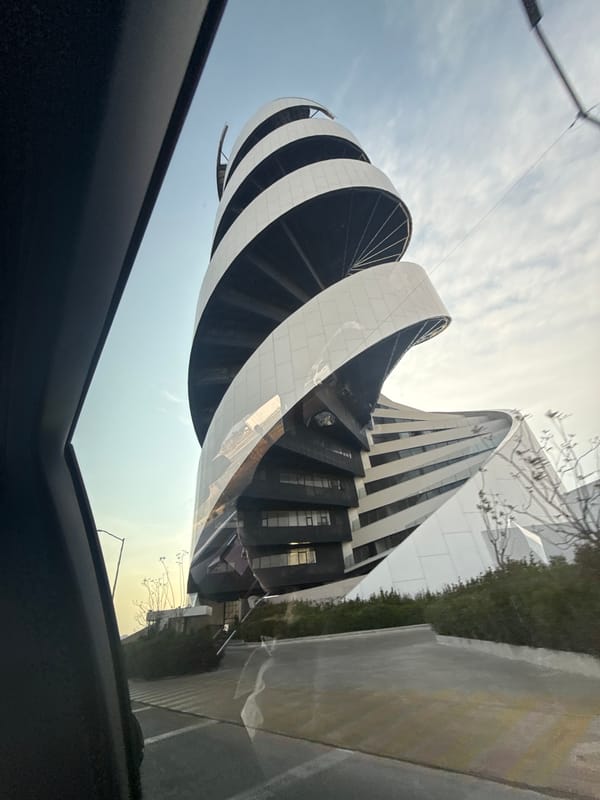 Woman photographed in vehicle near Solarium Tower in Mexico
