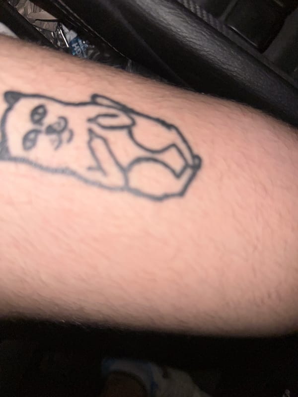 Nighttime car ride documented in Izgrev, Bulgaria with tattooed passenger