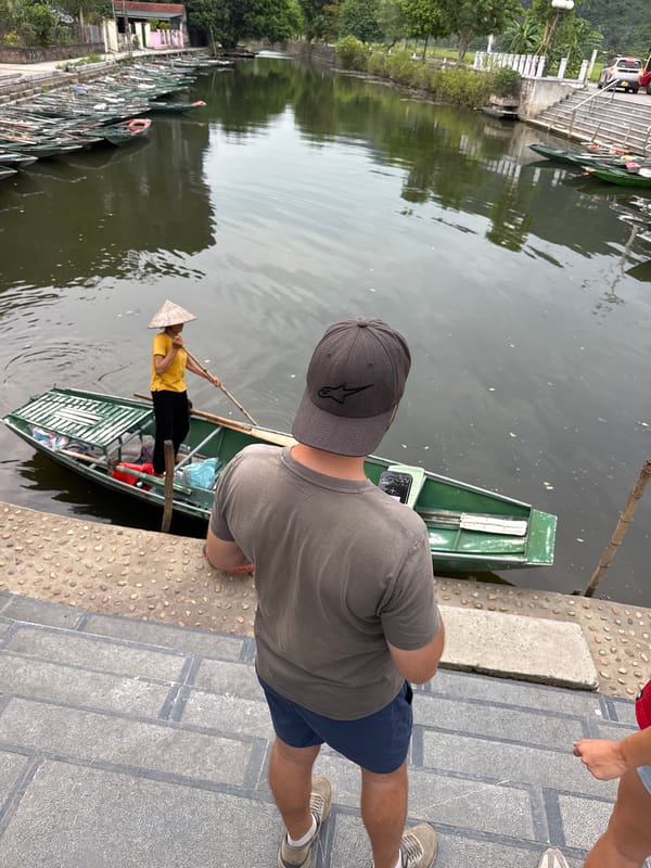 Tam Coc boat tour through Vietnam's limestone river landscape