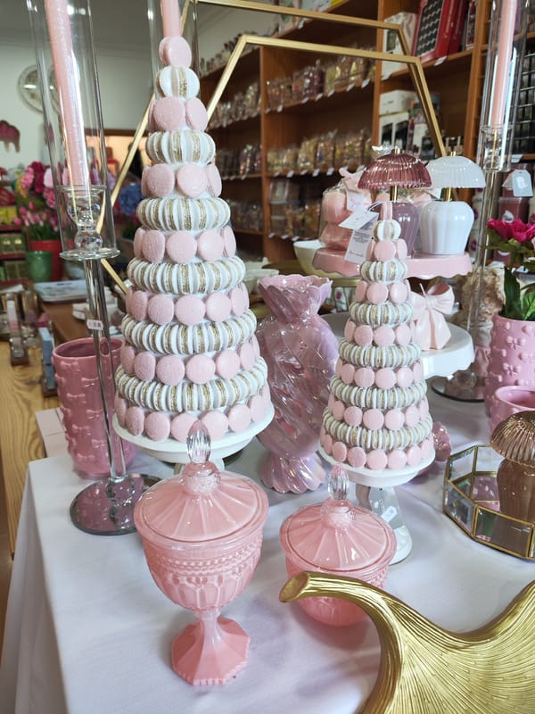 Shop displays feature decorative items in Ponta Delgada