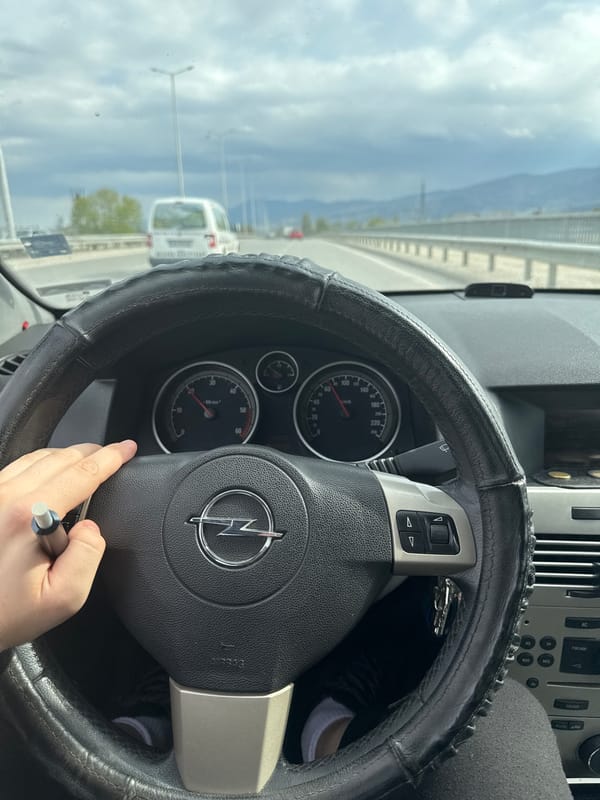 Driver travels through Plovdiv in Opel vehicle