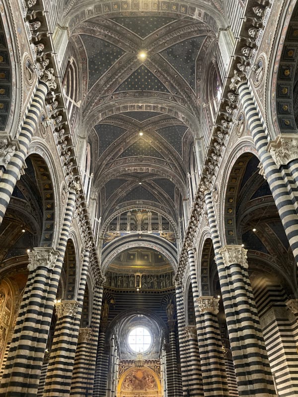 Tourist documents comprehensive four-hour walking tour of historic Siena