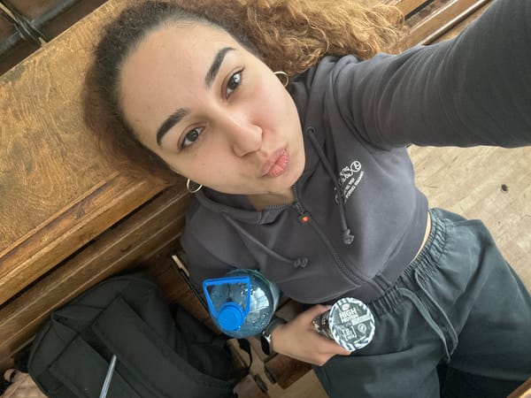 Women take selfies at wooden surface in Burgas