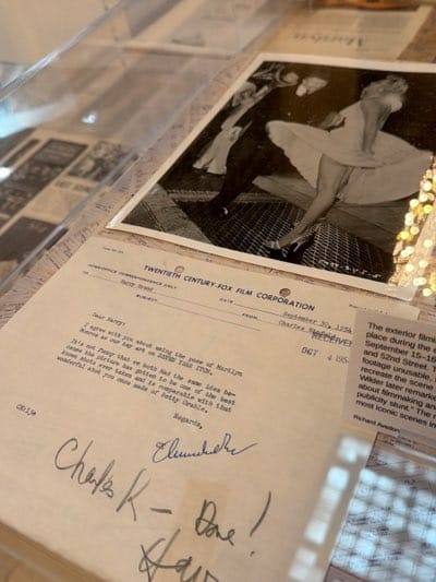 Visitor Documents Marilyn Monroe Exhibition Near Grand Central Terminal