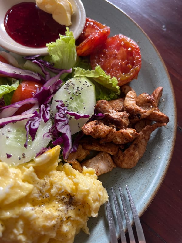 Breakfast documented at Kedai Batan restaurant in North Kuta