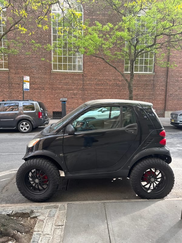 Modified Smart Car with Off-Road Tires Spotted in NYC
