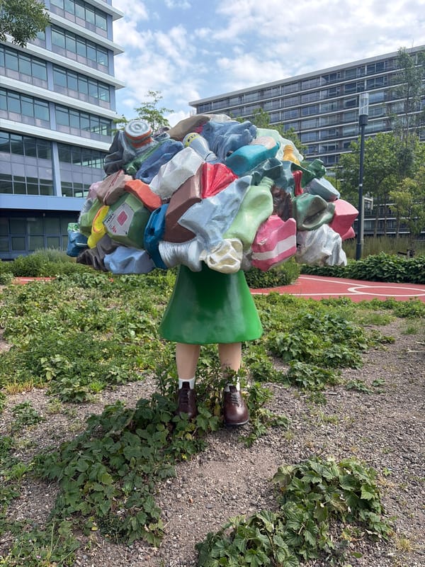 Public art and modern architecture documented in Rijswijk park