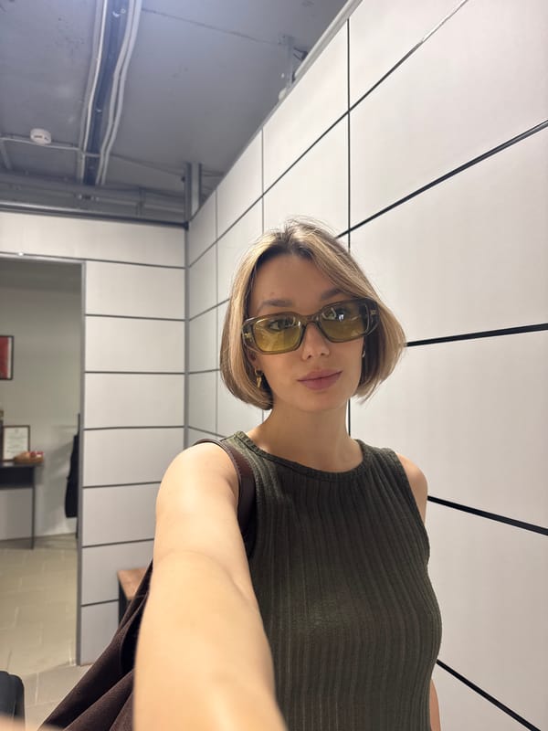 Woman documents selfie session across multiple locations