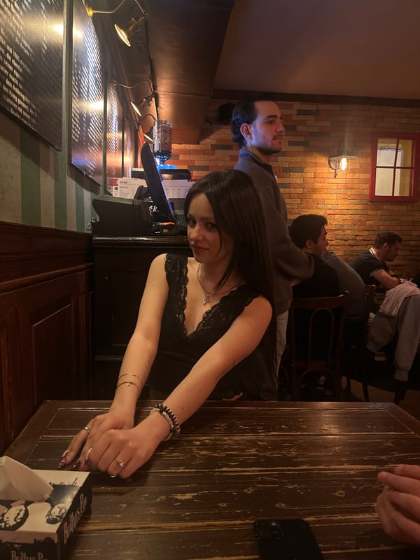 Evening social gathering captured at Yerevan pub