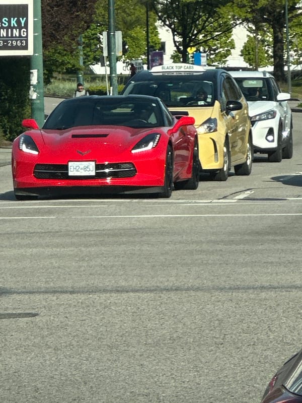 Red sports car spotted parked on Vancouver street