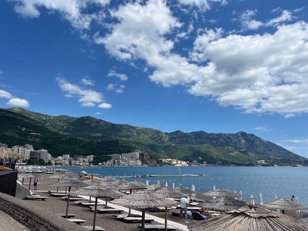 Casual summer day documented in Boreti, Montenegro coastal town