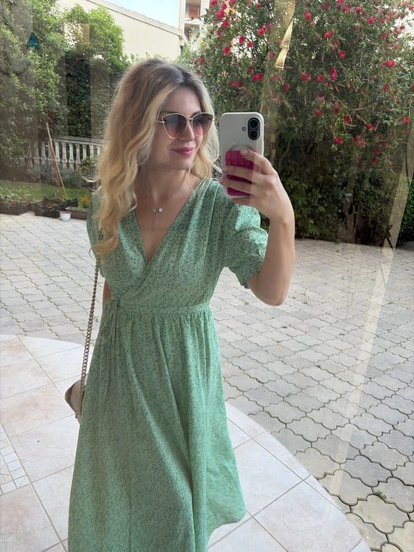 Woman's morning beauty routine documented in Budva, Montenegro