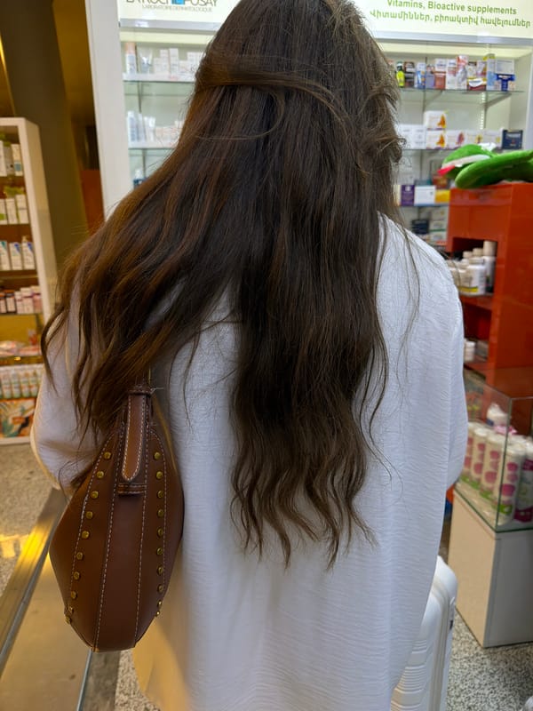 Traveler spotted at pharmacy, airport in Yerevan evening