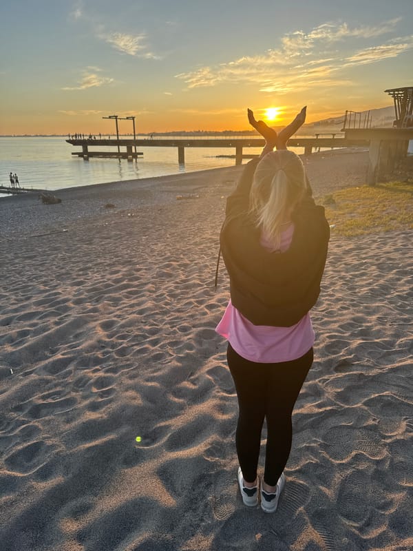 Peaceful sunset moments captured on Chabkwara beach, Abkhazia