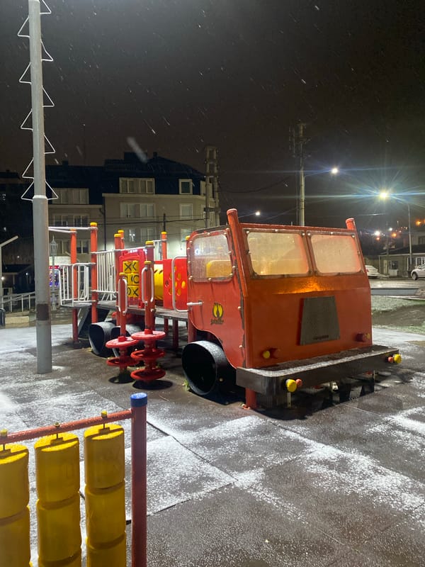 Snow blankets Ushuaia streets during unusual May weather event