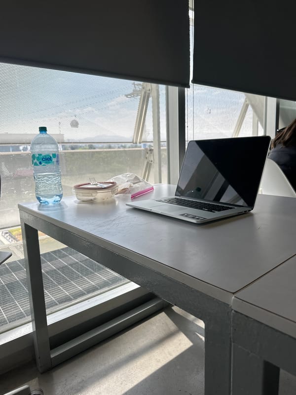 Evening office life documented across Mexico City workspace