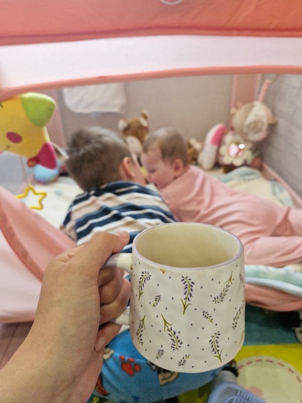Morning domestic moments captured in Botevgrad home