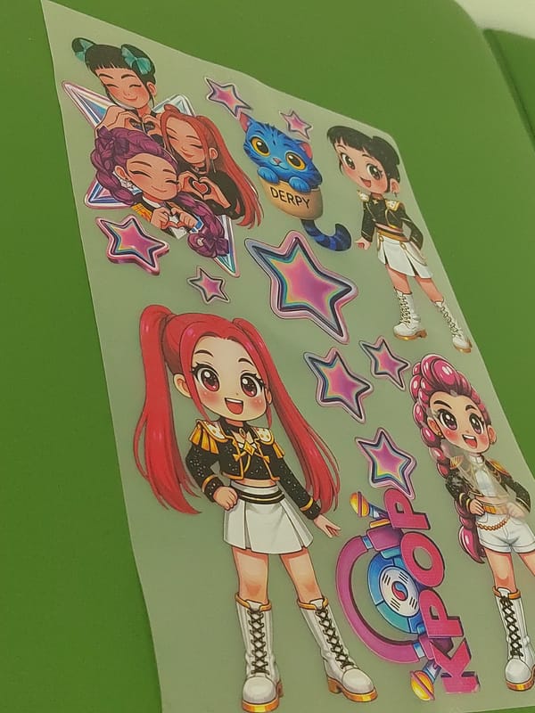 K-pop sticker sheet spotted in Votkinsk, Russia
