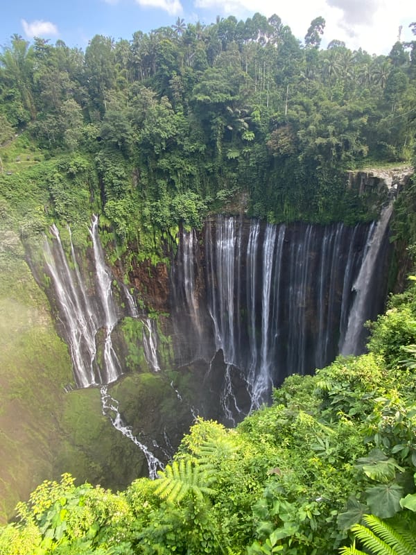 Tumpak Sewu Waterfall documented in early morning Indonesia session