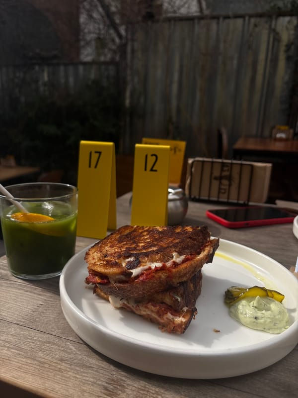 Lunch documented at Varna restaurant with burgers and coffee