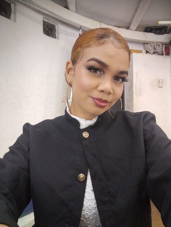 Backstage at a folkloric event in Porlamar, Venezuela