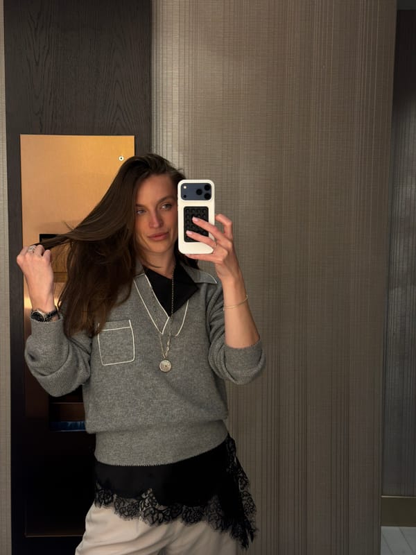 Woman in decorative tinsel spotted in Budva, Montenegro