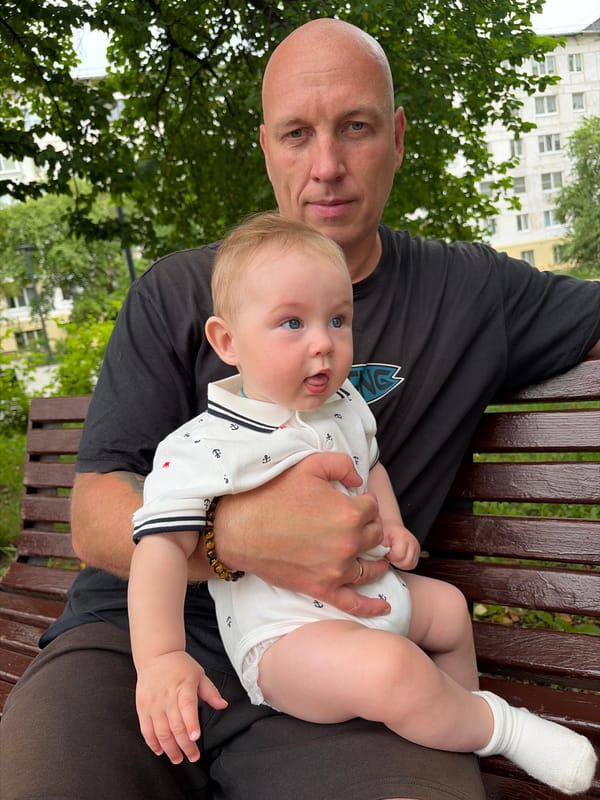 Family afternoon at a park in Chaikovsky, Russia