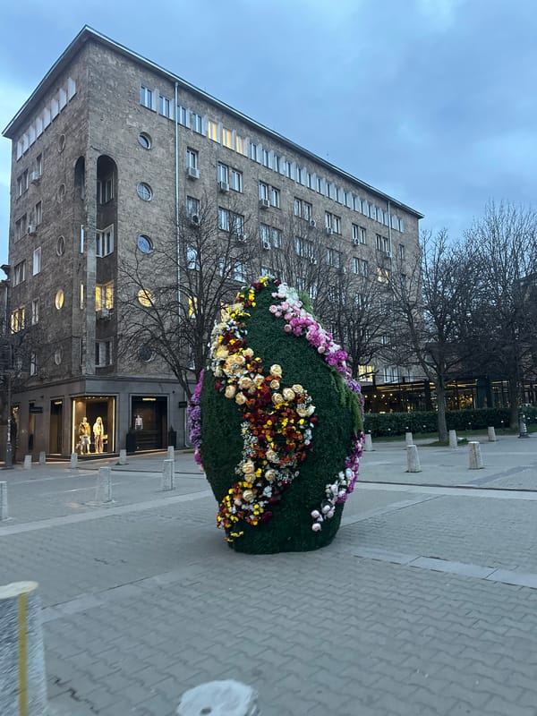 Mixed urban documentation and social messages captured in Sofia