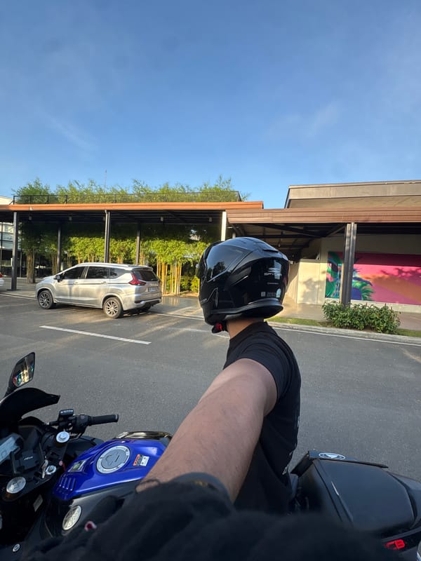Evening motorcycle ride documented across Davao City locations