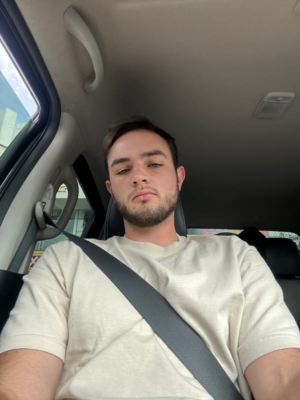 Young man photographed in vehicle in Tlaxcalancingo, Mexico