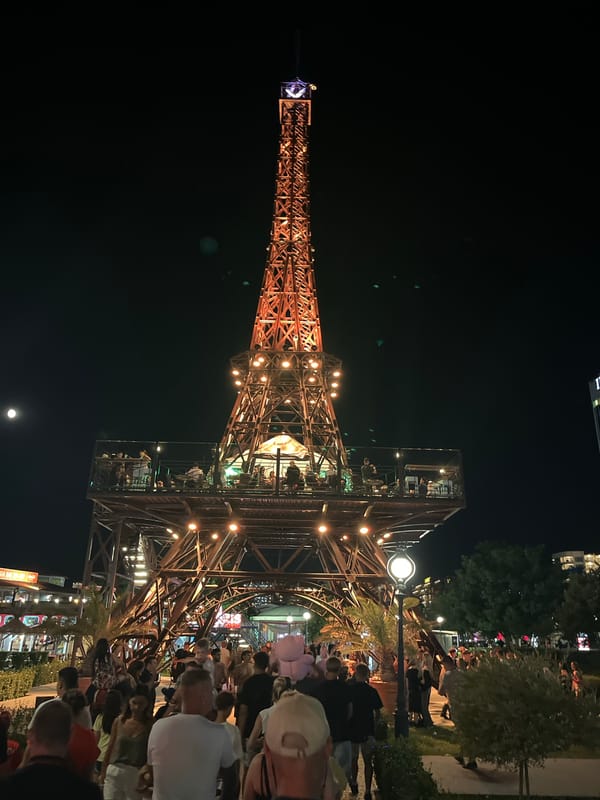 Varna's Primorski Park lights up on a summer night