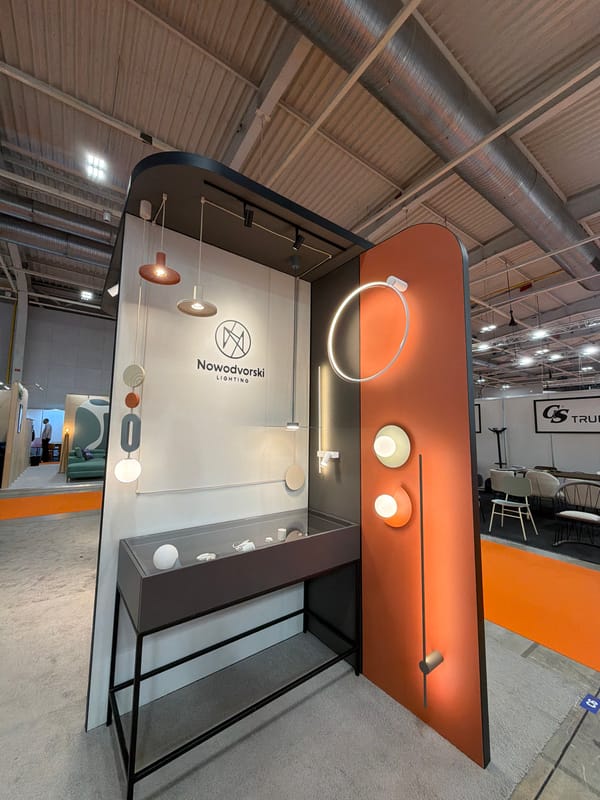 Industrial trade exhibition showcases lighting and woodworking machinery in Sofia