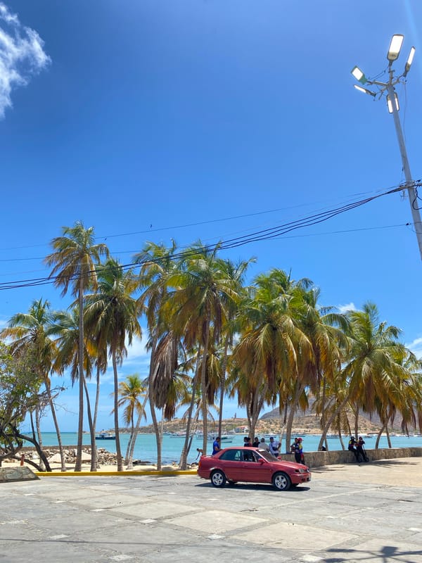 Coastal scenes documented in Juan Griego, Venezuela
