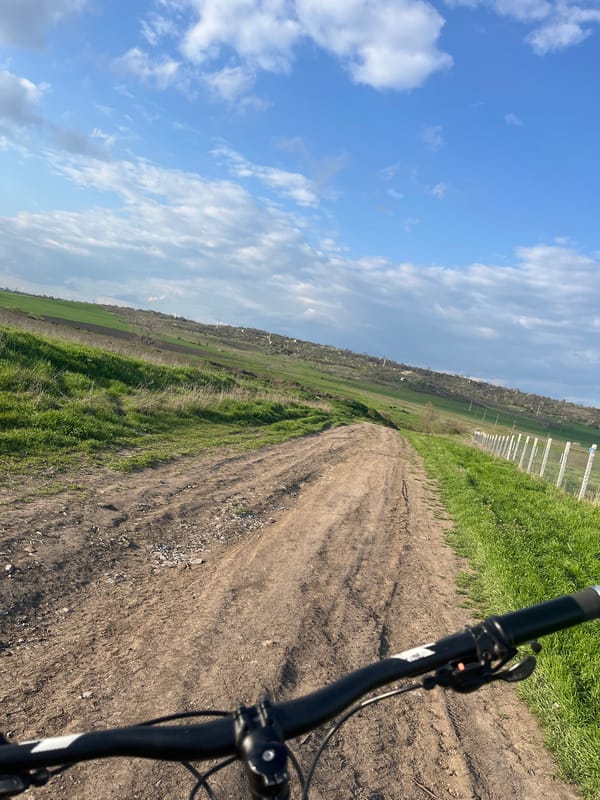 Rural dirt road documented near Dibich, Bulgaria countryside