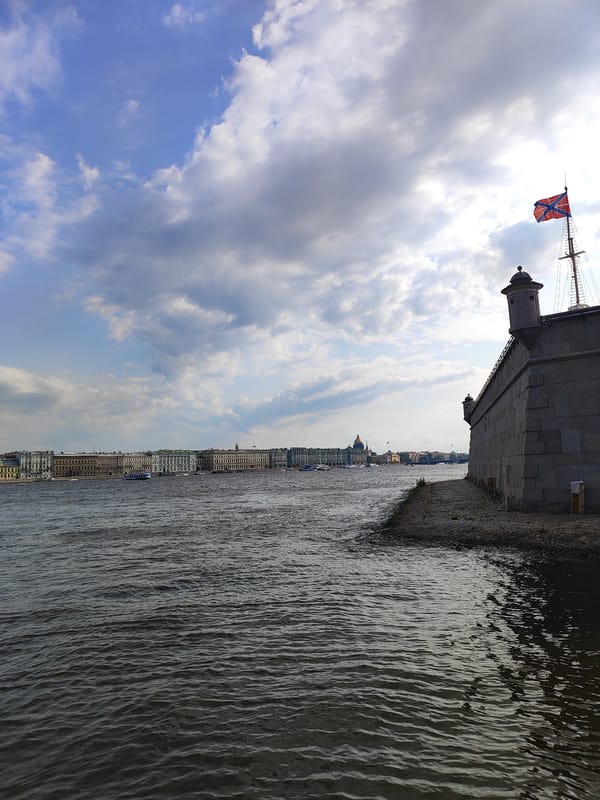 Neva River and canal views near the Peter and Paul Fortress