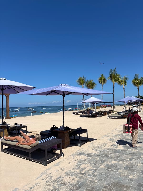 Morning beach scenes documented across Nusa Dua, Bali
