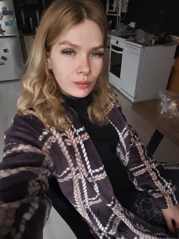 Portrait captured of young woman in Russian Vožoj