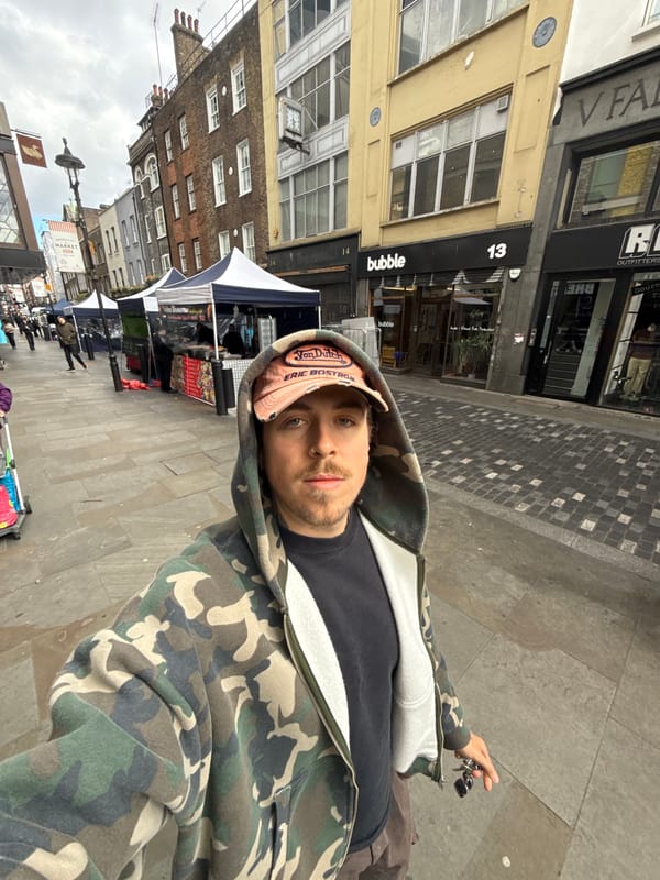 Morning street activity documented on London's Berwick Street