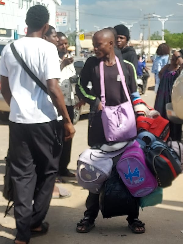 Everyday street life documented in Jos Nigeria afternoon