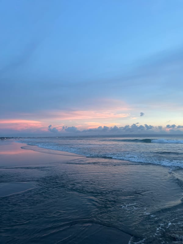 Sunset moments captured at Kuta Beach, Bali