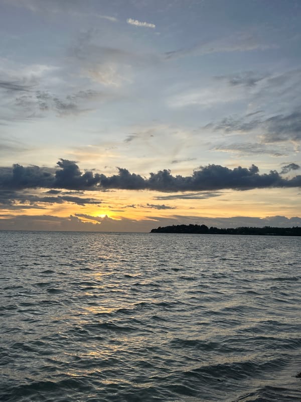 Sunset clouds over the Gulf of Thailand, Koh Phangan
