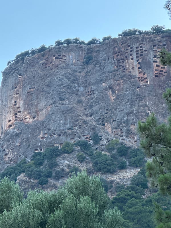 Exploring Lycian ruins and rock tombs at Tlos, Turkey