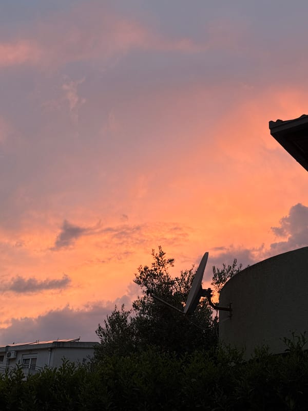 Dramatic sunset illuminates Bar, Montenegro with vibrant colors