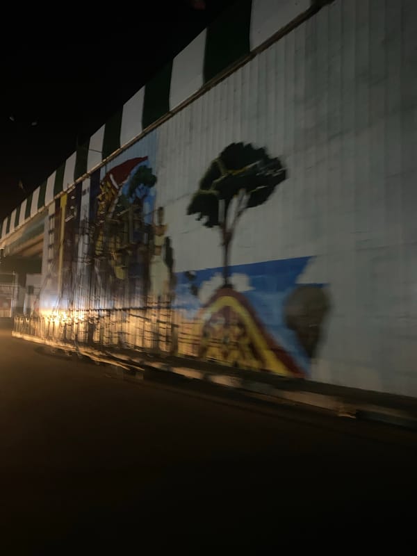 Jalingo night scenes mixed with motivational graphics from a local creator