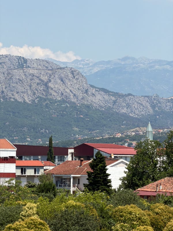 Lazy Podgorica morning: café stops and mountain city views