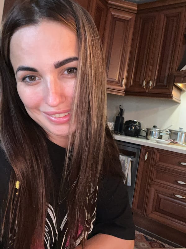 Quiet morning at home — selfies, fruit, coffee, and play
