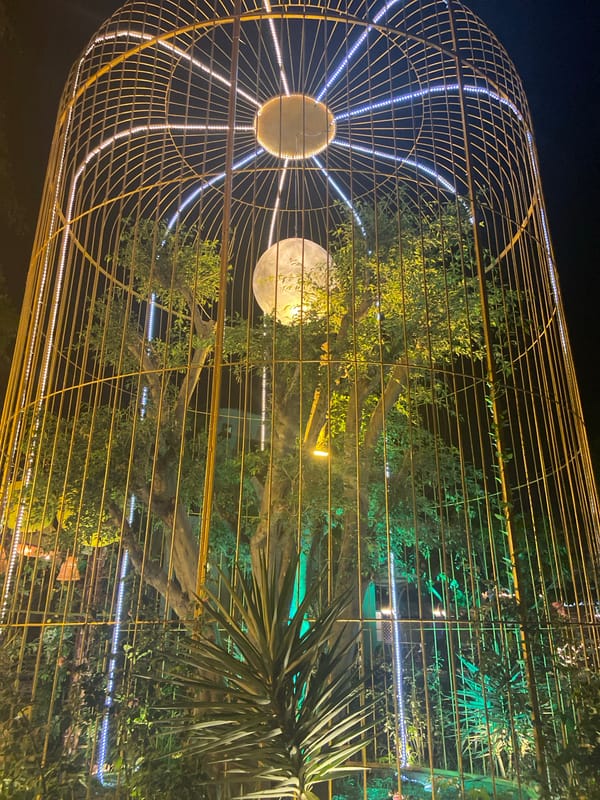 Evening DJ event with decorative installations in Tay Nha Trang
